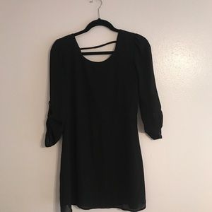 Black mini dress